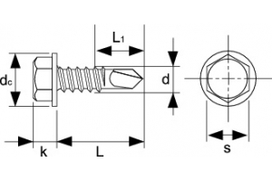 Hex Washer Head (Zinc Plated)